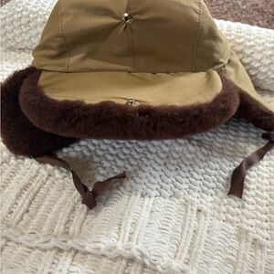 Vintage L. L. Bean Brown and Tan Quilted Hat